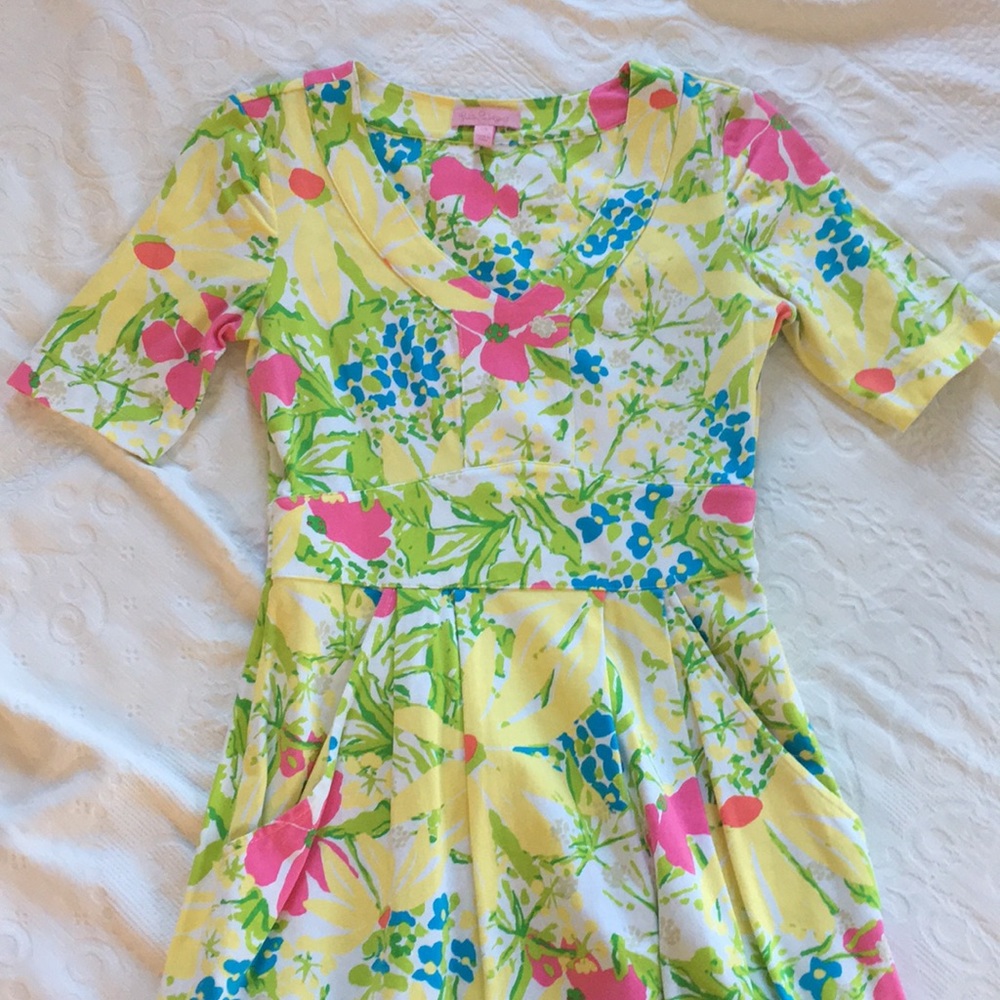 Lily Pulitzer Spring 2011 Print Mini Dress Sz XS - Picture 2 of 7